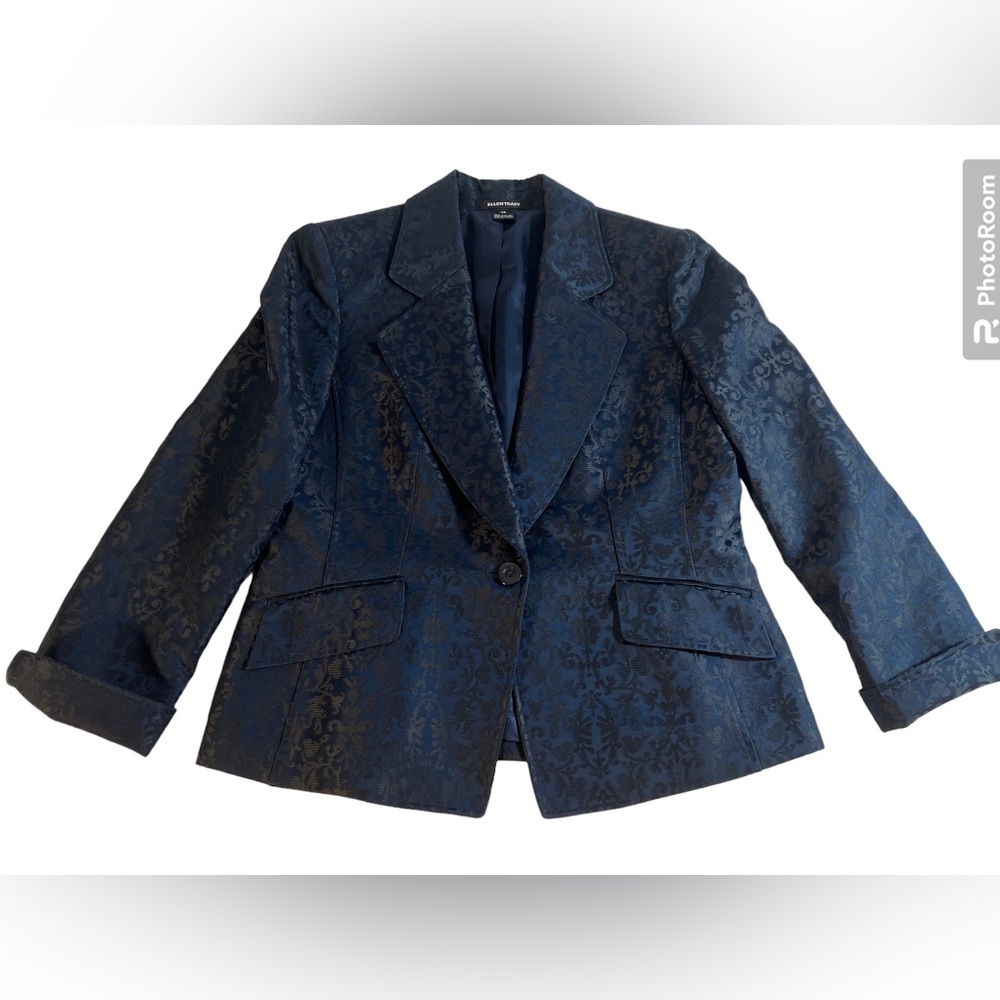 Ellen Tracy Brocade Blazer